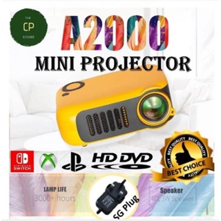 💖READY STOCK💖 A2000 800 Lumens Mini Projector Home Theater Full HD 1080P Video Beamer Portable Projector