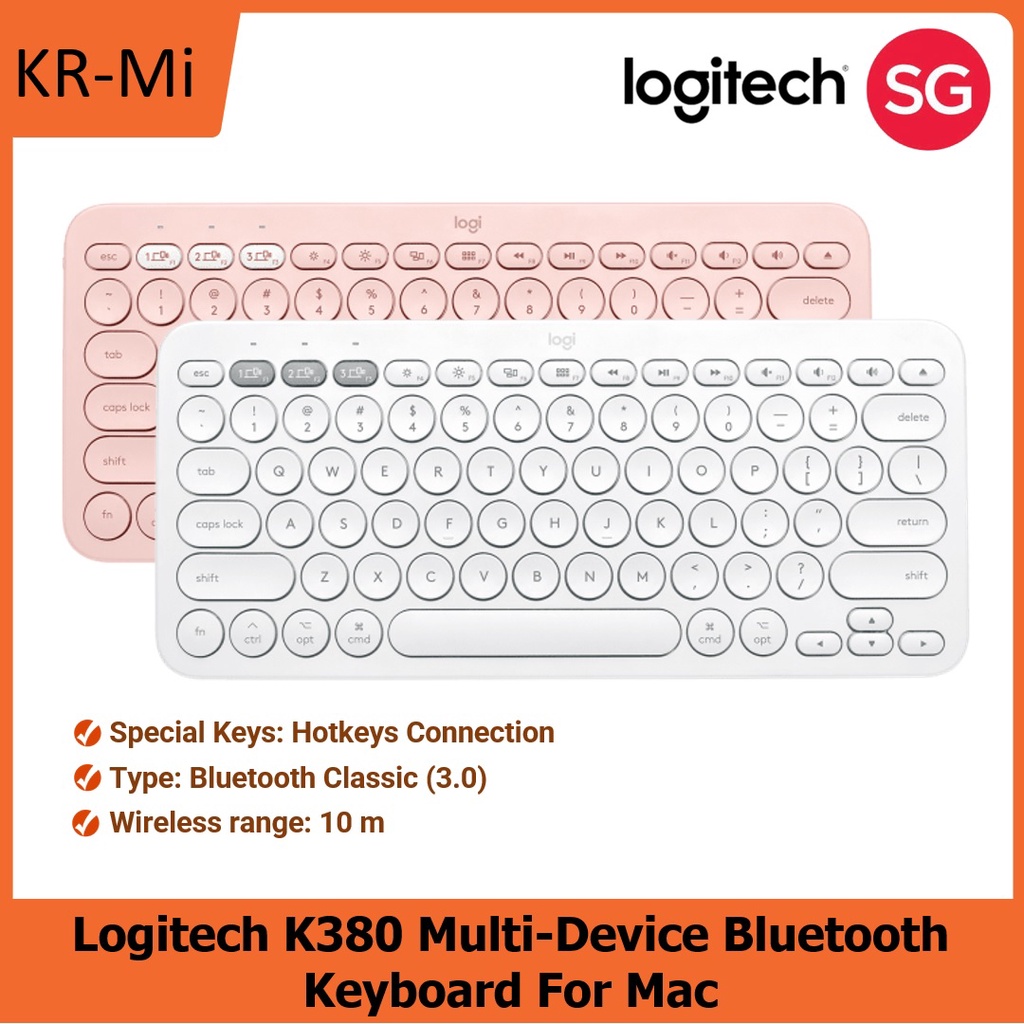 Logitech K380 MultiDevice Bluetooth Wireless Keyboard For Mac, iPads