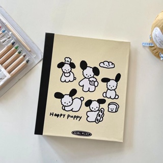 Kawaii Happy Dog A5 Binder Kpop Photo Album Photocard Idol Pictures Storage Book Card Holder 3/5 inches Collect Book