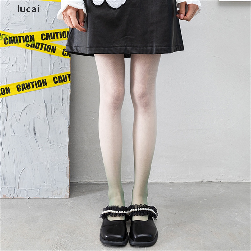Image of lucai Lolita Gradient Sexy Seamless Stockings Cute Leggings Tights Women Colored Pantyhose lucai #5