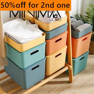 【50% OFF For 2nd】Stackable Clothes Storage Box With Lid Toys Basket Organizer Container Box