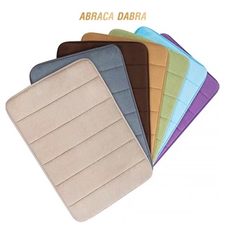 Abraca Dabra Solid Color home doormat Bathroom Non-slip Absorbent Soft Memory Foam Mat 40x60cm