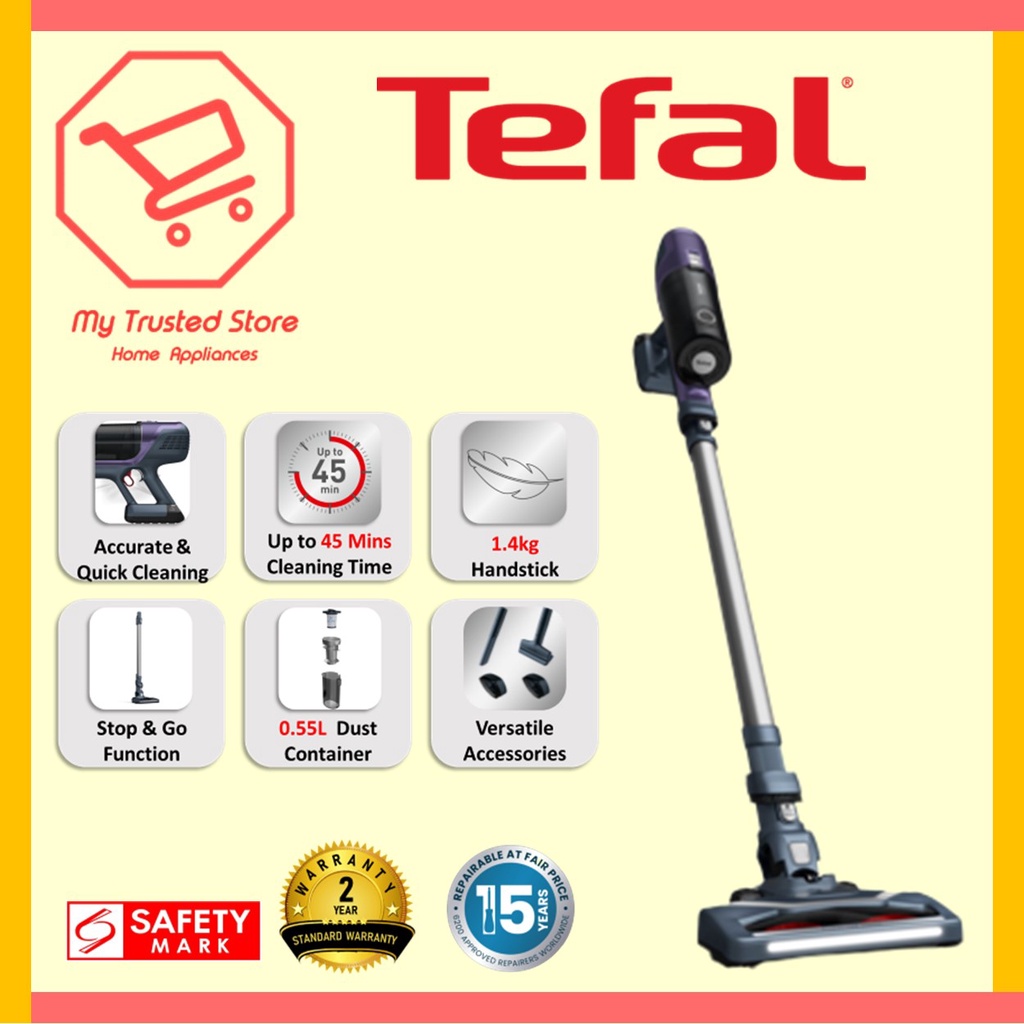 Tefal TY6837 X-pert 6.60 Handstick Vacuum Cleaner | Shopee Singapore