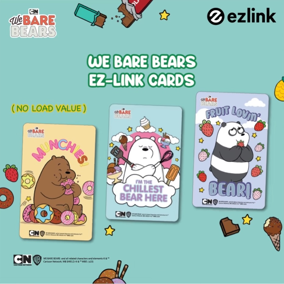 Limited Edition - Cartoon Network We Bare Bears EZ-Charm / Card Cute  Valentine Christmas Gift Present EZ Link Card | Shopee Singapore