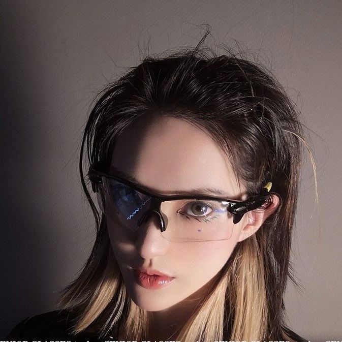y2k sunglasses glasses Future Fan Function Technology Sense Cyberpunk ...