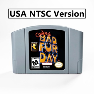 Conker's Bad Fur Day 64Bit Game Cartridge USA NTSC Version or EUR PAL Version for N64 Consoles