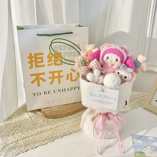[Free Gift Bag] Cute Cinnamoroll Doll Flower Bouquet Lovely Creative Sanrio Flower Handmade Flower Finished Flower Gift Valentine's Day Present Cute Christmas Gift #4