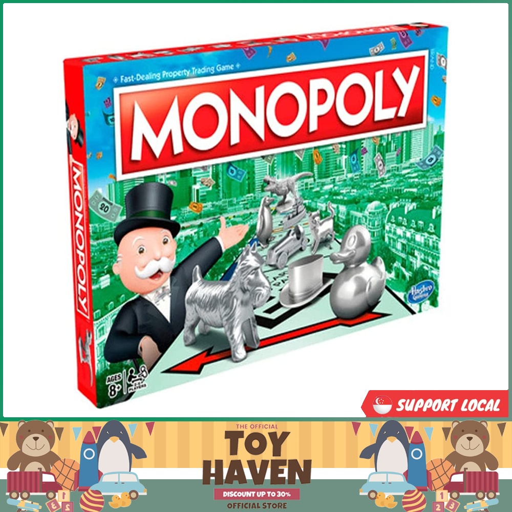 [sgstock] MONOPOLY Game, Family Board Game for 2 to 6 Players, Board