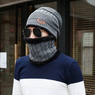 mens beanie hat and scarf set