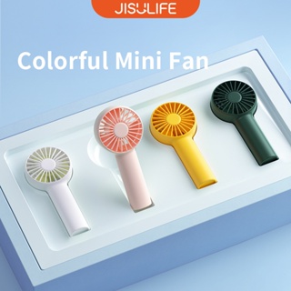 JISULIFE Mini Pocket Fan Portable Small USB Rechargeable Handheld Fans 2000 mAH Battery