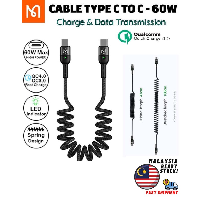 Mcdodo Ca Usb Type C To Type C Usb C To Usb C C C M Pd W Qc