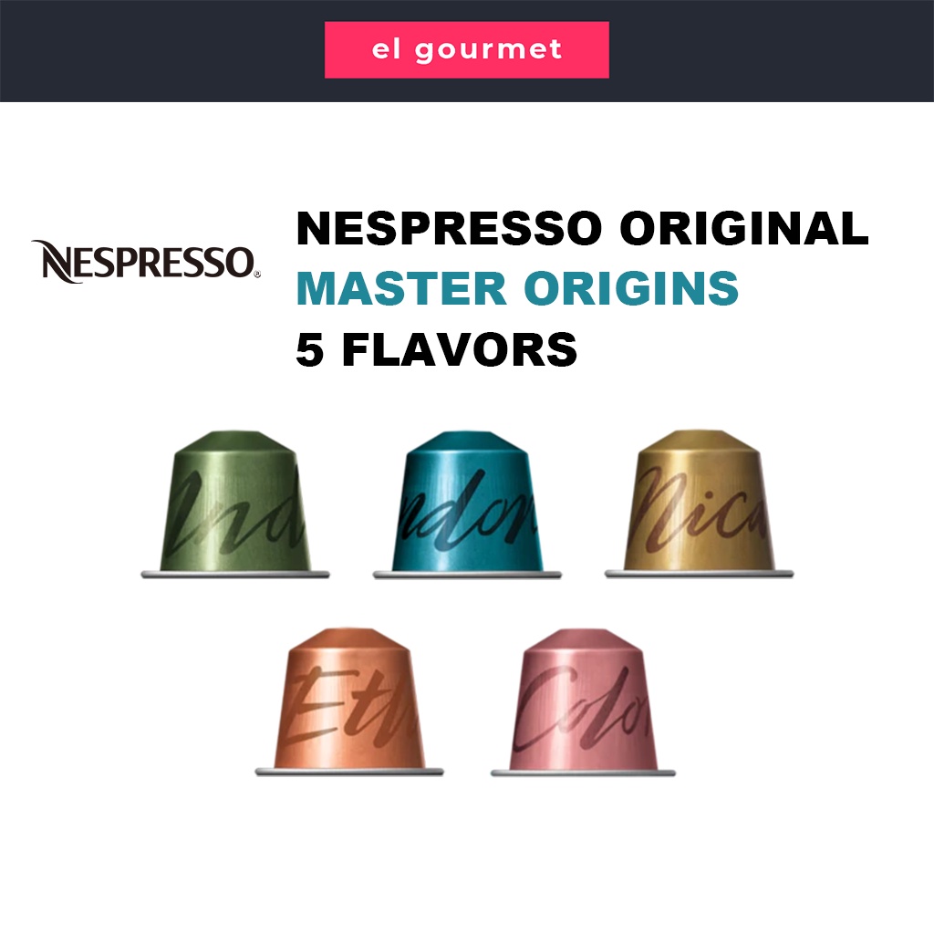 NESPRESSO Original Master Origins Coffee Capsules 5 Flavours Shopee