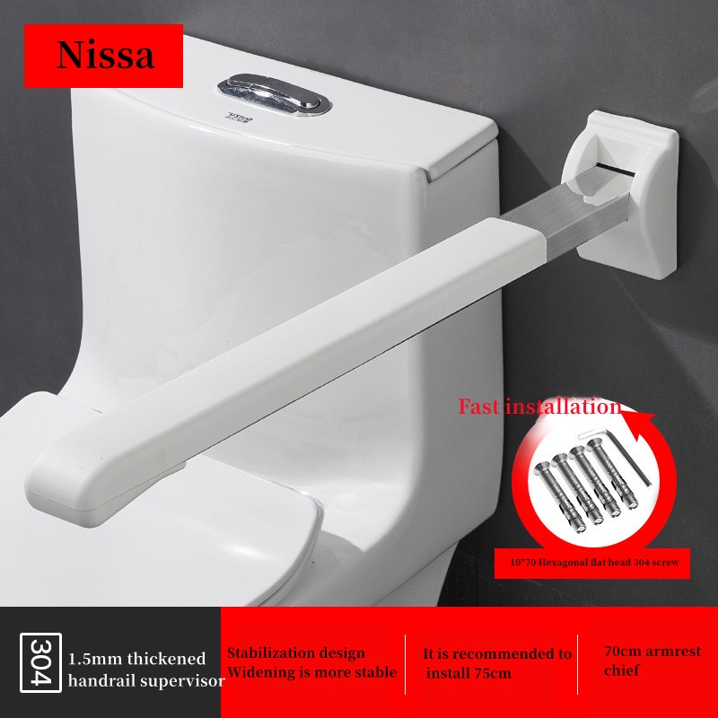 Bathroom Handrail Bathroom Safety Handrail Foldable Disabled Toilet