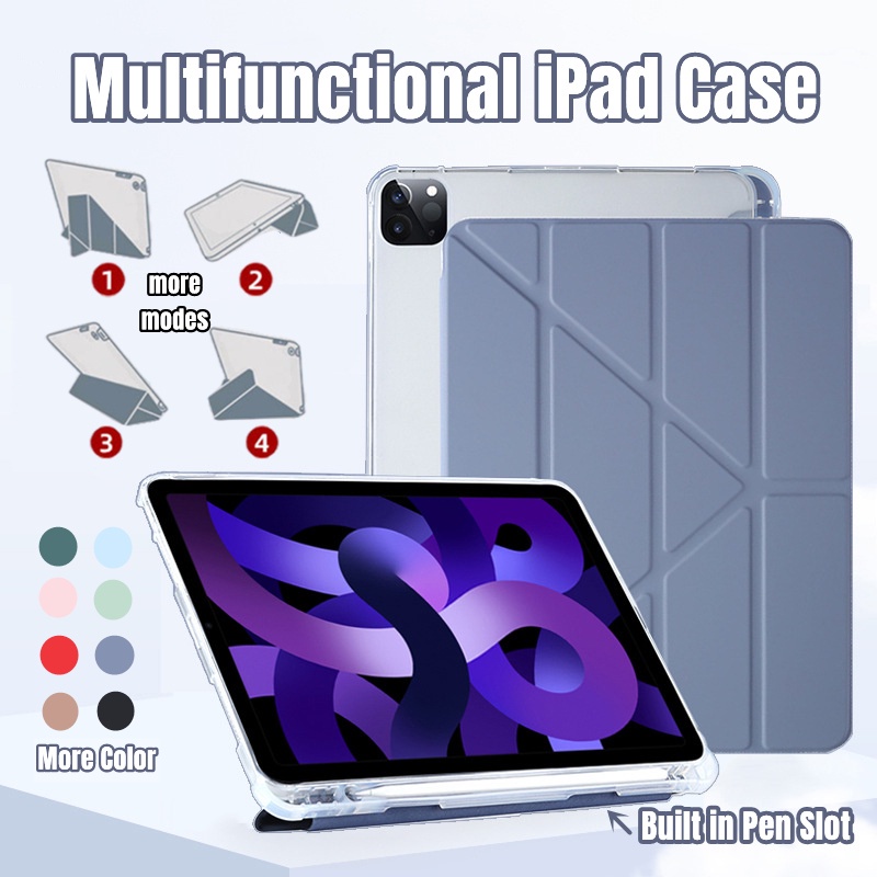 ã€SGã€'IPad Case with Pencil Holder Silicone Cover for IPad 7th 8th 9th