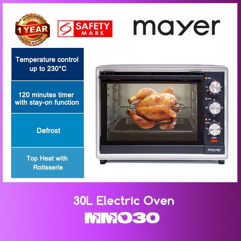Mayer MMO30 30L Electric Oven WITH 1 YEAR WARRANTY Shopee Singapore