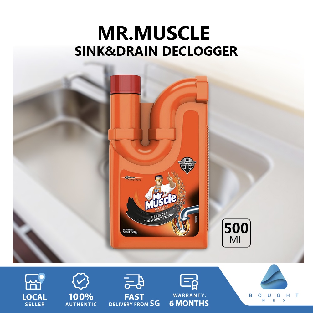 Mr Muscle Sink & Drain Declogger 500ml Shopee Singapore