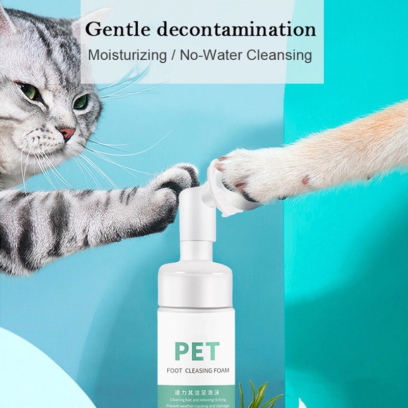 【SG Stock】Pet Paw Foot Cleaner Foam Dog Cat Foot Shampoo Only Without Air Dry (150 mL)