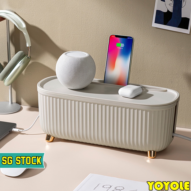 Cable Organizer Box Large Cable Management Box Electrical Wire Holder