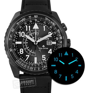 CITIZEN/PROMASTER Eco-Drive Aviation Calculator Date Waterproof Cowhide Watch Black/BJ7135-02E/43mm #5