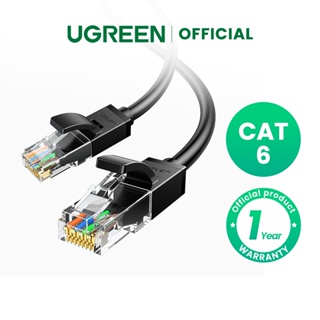 UGREEN CAT6 Ethernet Flat/Round Cable Cat6 Lan Cable UTP RJ45 Network Cord Lan Cable Plug Connector for Mac Computer