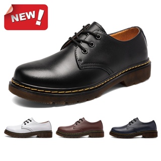 Ready Stock Couple Oxford Boots Men & Women Casual Genuine Leather Shoes Fashion Formal Black Martin Shoes 1461