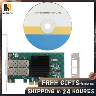 Welcomehome Pci-Express X4 Network Card  Excellent Performance Fast Transmission Thickened Metal Heat Sink Gold-Plated Gigabit Card  for Desktop Workstation