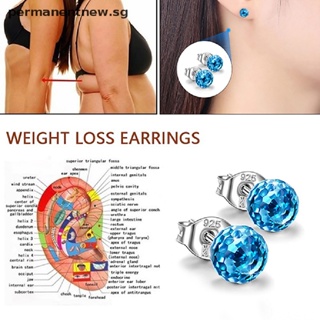 [pesg] 1Pair Magnetic Slimming Earrings Lose Weight Body Relaxation Massage Ear Studs [sg]