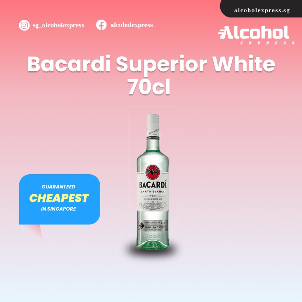 Bacardi Superior White 70cl Shopee Singapore