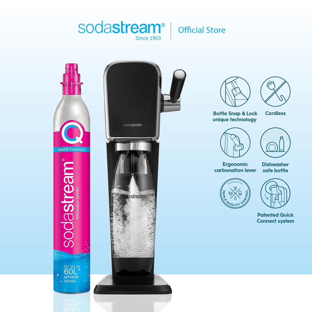 SodaStream ART Black Sparkling Water Maker Shopee Singapore