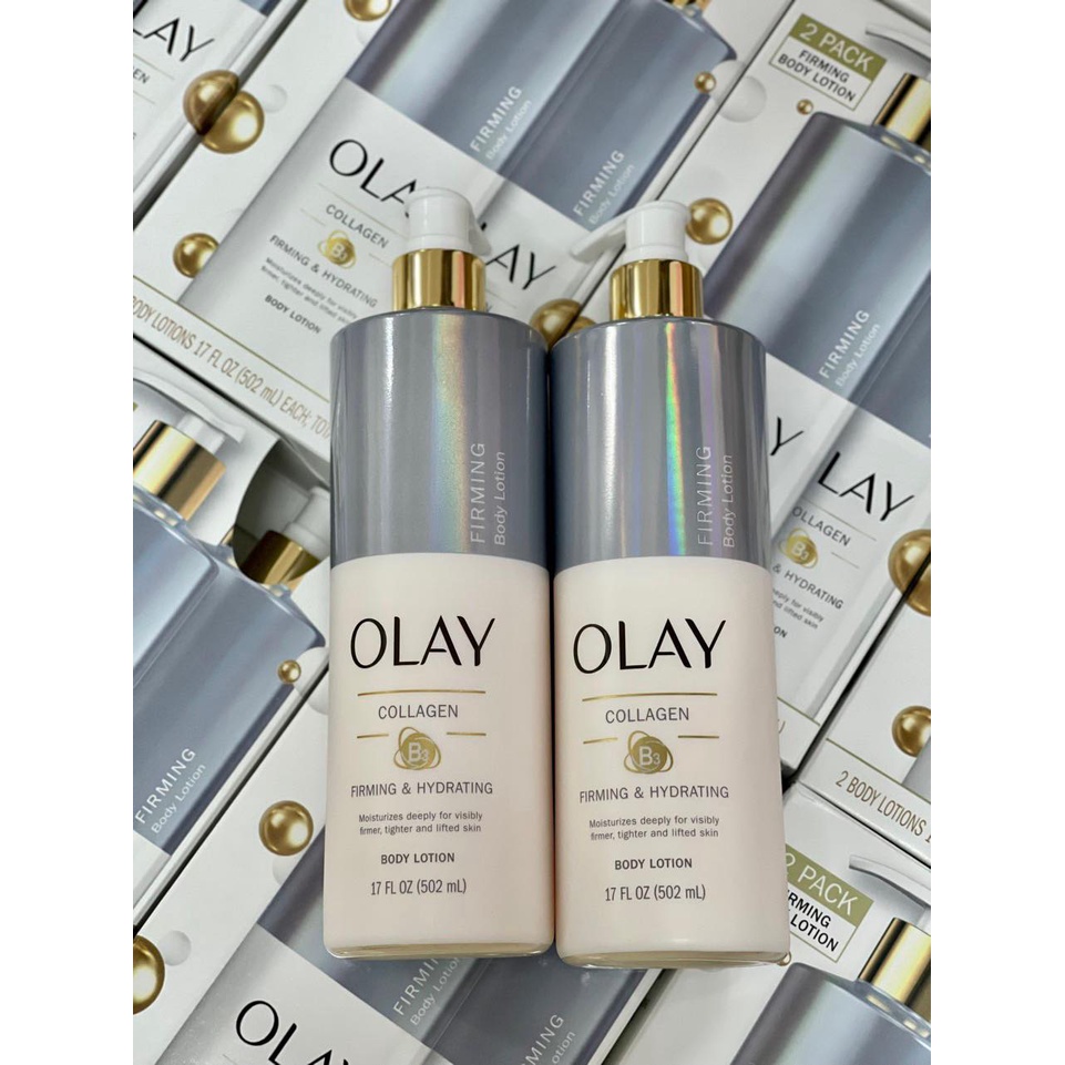 Lotion Olay Firming & Hydrating Body Lotion with Collagen Shopee