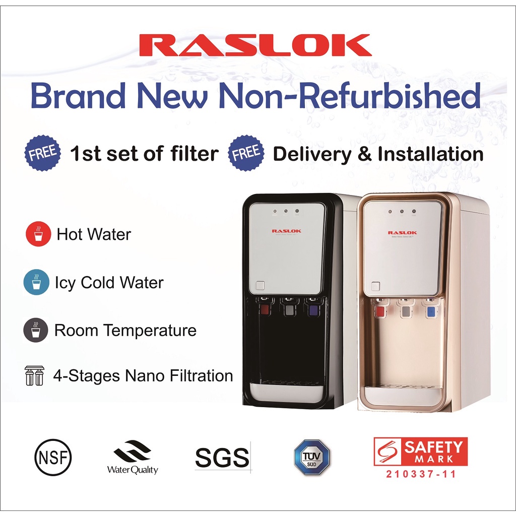 RASLOK Water Purifier Water Dispenser with Filters HCAT2 Shopee Singapore