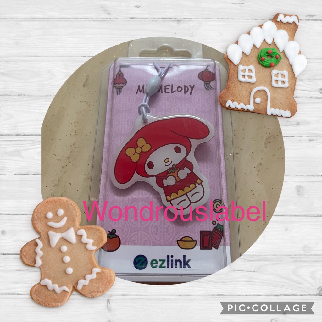 Melody EZlink Charm Sanrio my melody Chinese new year LED ezlink charm