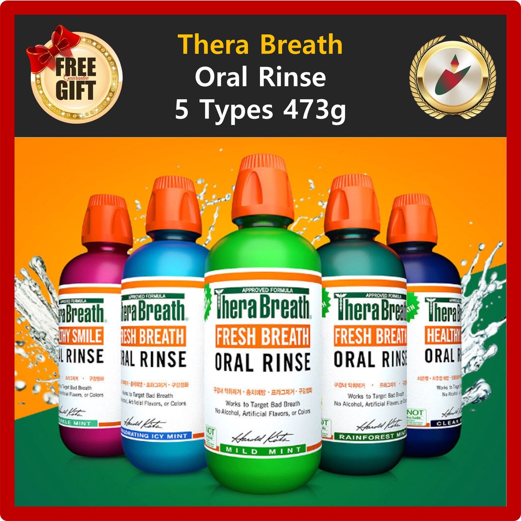 [TheraBreath] Oral Rinse 5 Types 473ml 16oz / Mild Icy Clean Rainforest