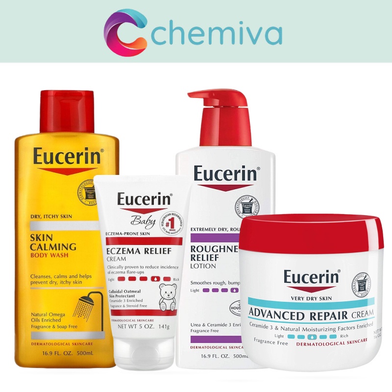 Eucerin (Baby Eczema Relief, FlareUp, Advanced Repair, Roughness