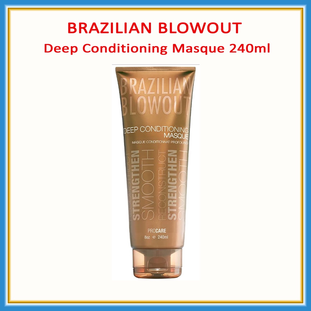 Brazilian Blowout Acai Deep Conditioning Masque 240ml Shopee Singapore 