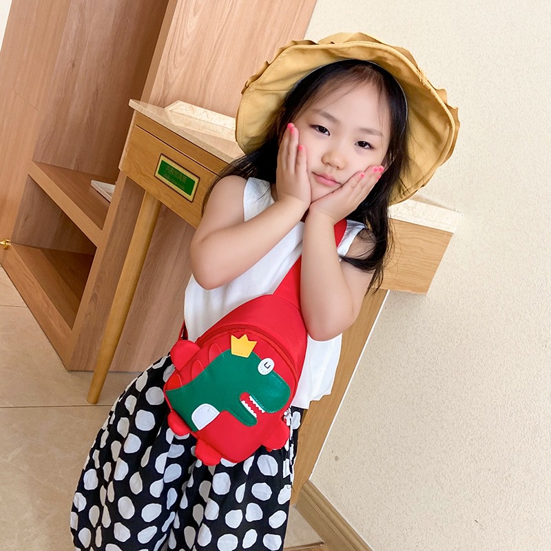 Cute Kids Dinosaur Chest bag Children's Shoulder bag Fashion Sling bags