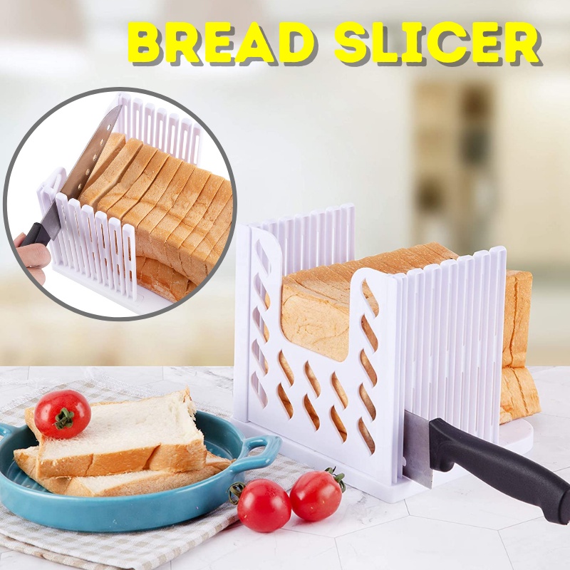 [SG] Imp House Foldable and Adjustable Bread Slicer Cutting Guide for