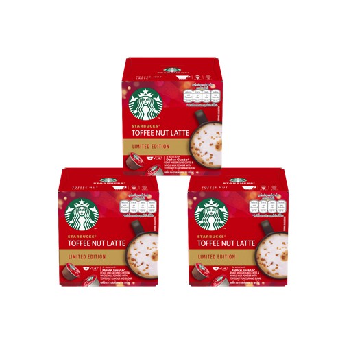 [Bundle of 3] STARBUCKS by NESCAFE DOLCE GUSTO Toffee Nut Latte