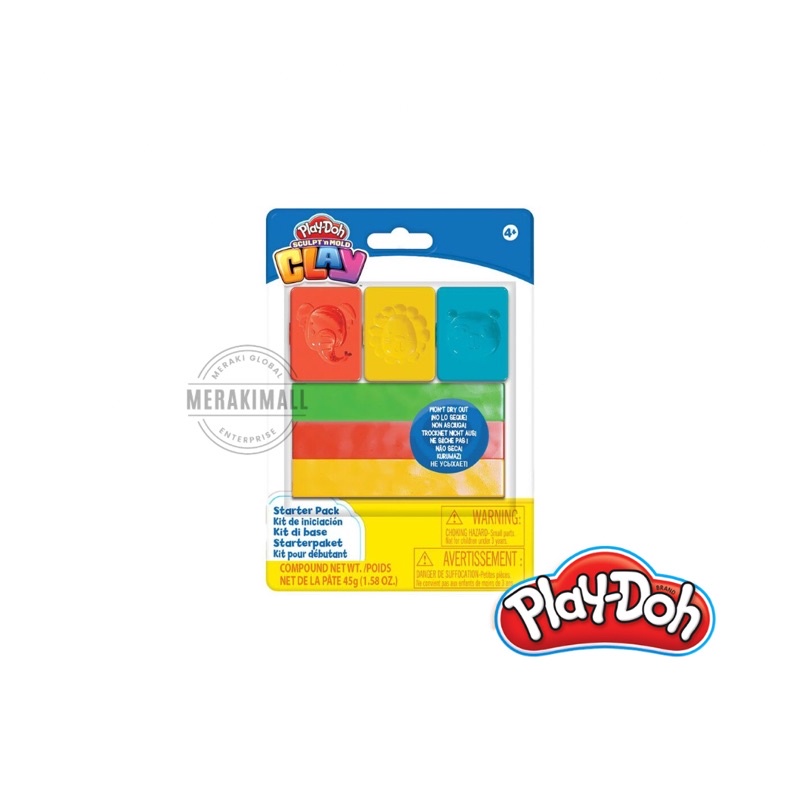 Play-Doh Sculpt n Mold Clay Starter Pack | Animals Mould | Tanah Liat