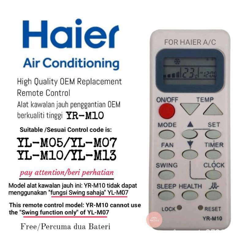 haier yl m10