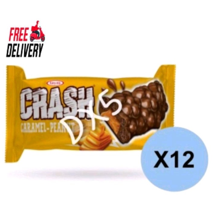 Crash Caramel peanut Chocolate Bars 100g (12x100g) Shopee Singapore