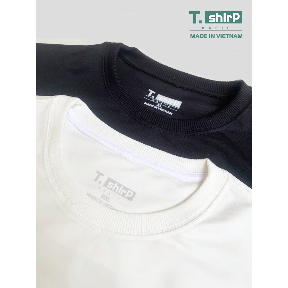 Image of Korean fishskin shirt in black and white with personality letters printed for unisex T - shirP #3