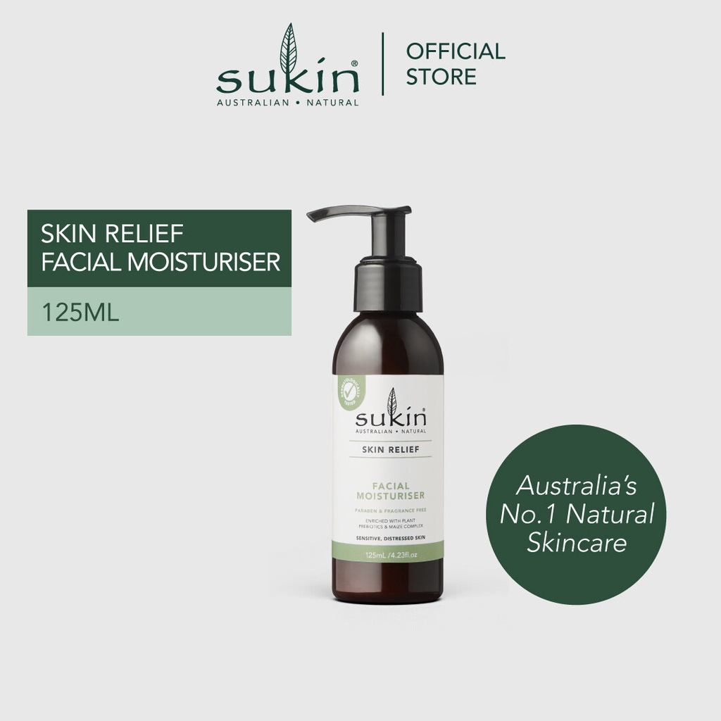 Sukin Skin Relief Range Facial Moisturizer 125ml Shopee Singapore