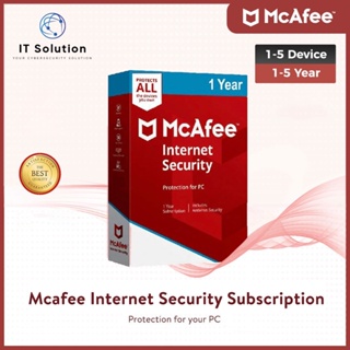 Genuine McAfee Internet Security Antivirus - Latest 2022 Version