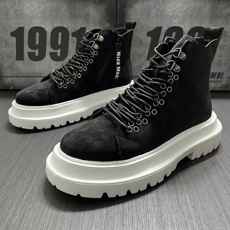 Giày da nam Chelsea Boot The Jinx Đế Tăng Chiều Cao Classic Retro Vintage Full Box 2024