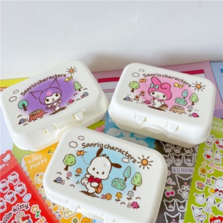 New Sanrio mymelody Kuromi Pochacco Cute Cartoon Flap Soap Box Drain ...