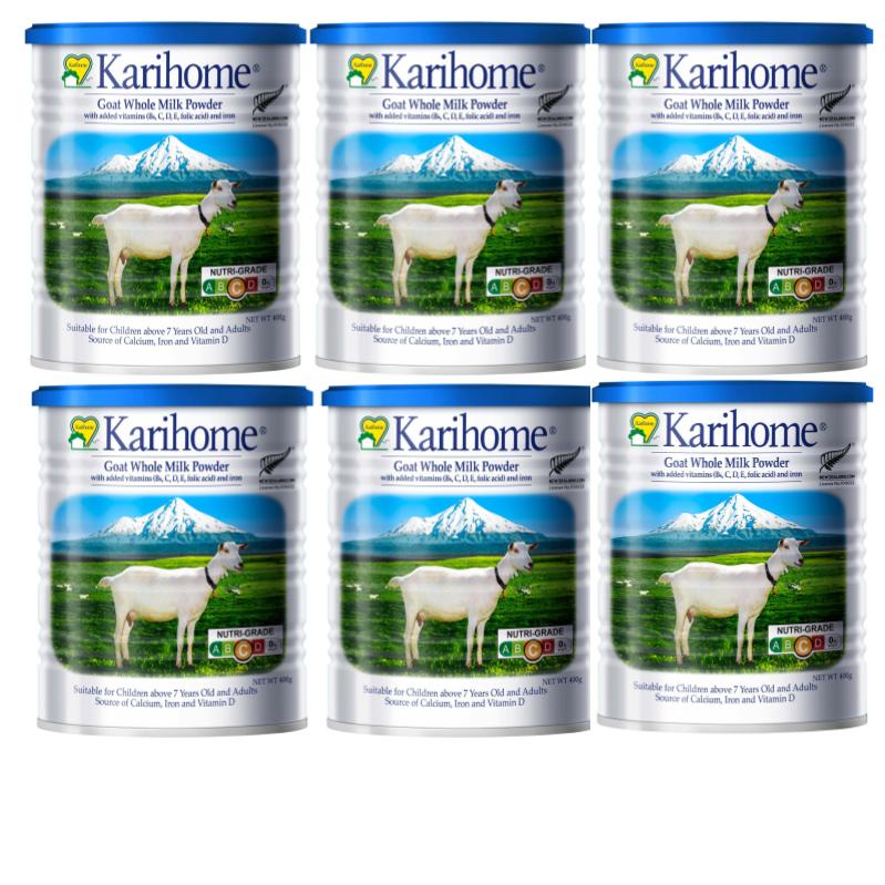 [Bundle of 6] Karihome Whole Goat Milk Powder 400g Shopee Singapore
