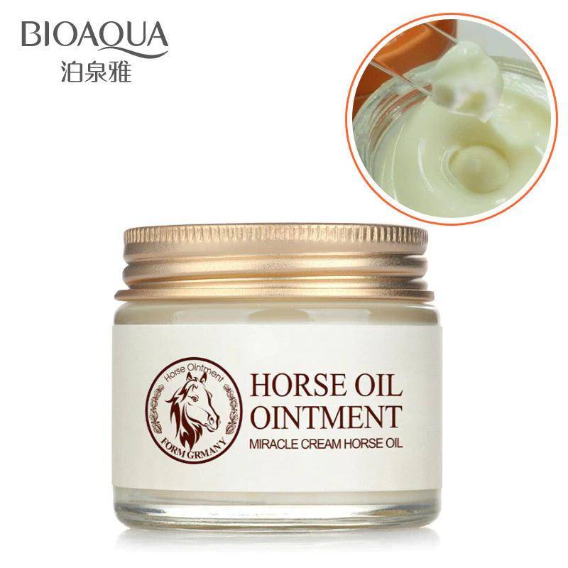 Image of BIOAQUA Face Cream Horse Oil Ointment Moisturizer Improve Drying Anti-Aging Moisturizing Whitening Day Cream Face Body Skin Care #6