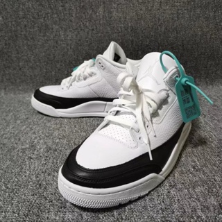 2021 New Style AJ3 High-Value Student Fujiwara Hiroshi Black White Oreo Star Same Low-Cut Sports Basketball Shoes #3