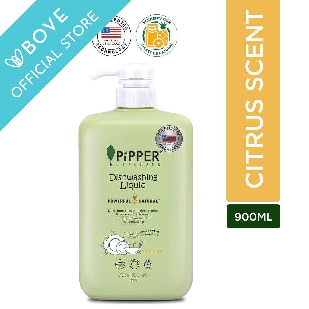 Pipper Standard Dishwashing Liquid Citrus 900ml Hypoallergenic natural